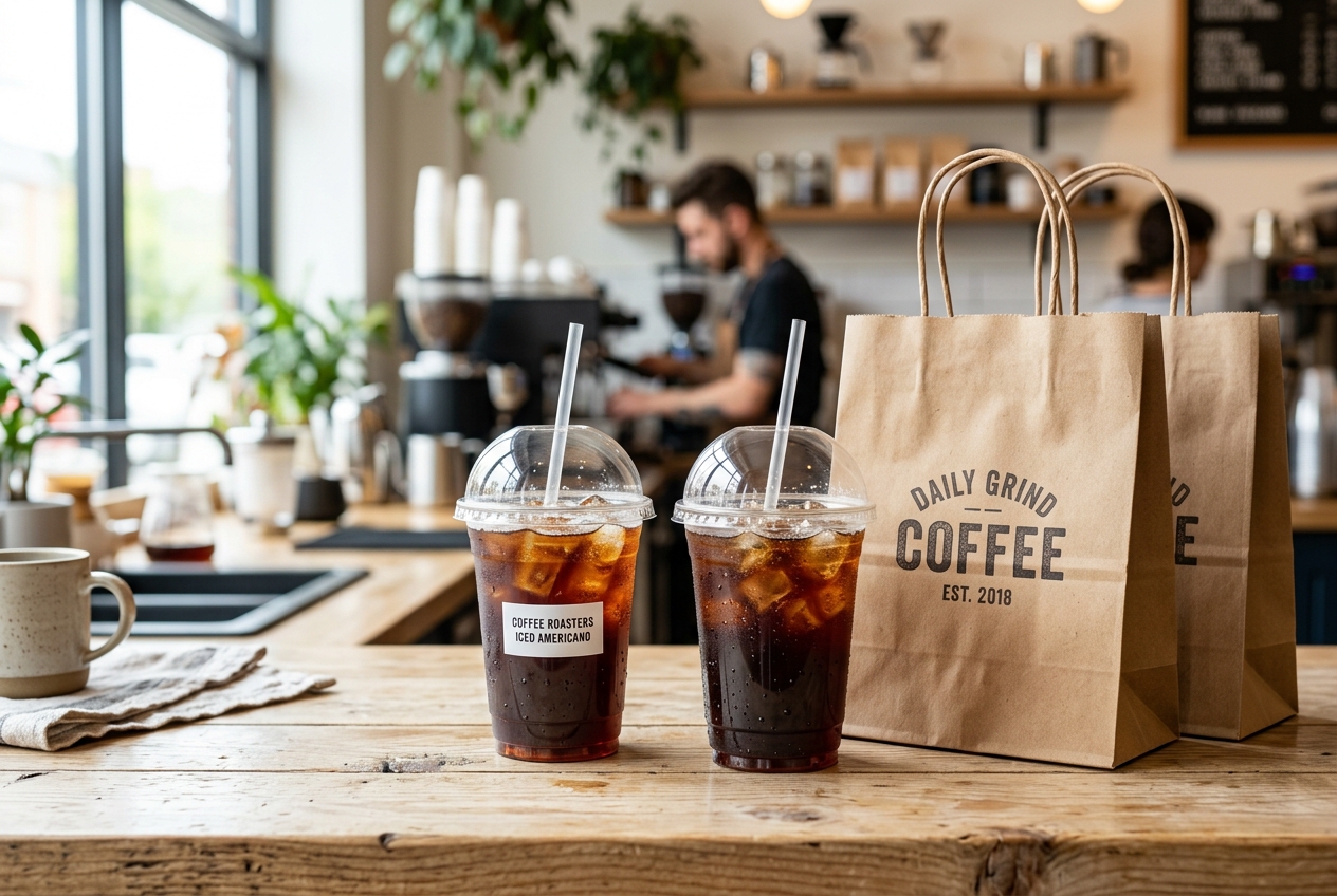 High-Clarity Crystal PET Cold Drink & Ice Cups - Technical Product Photography - Ice Cups for Chain Cafes & Beverage Franchises